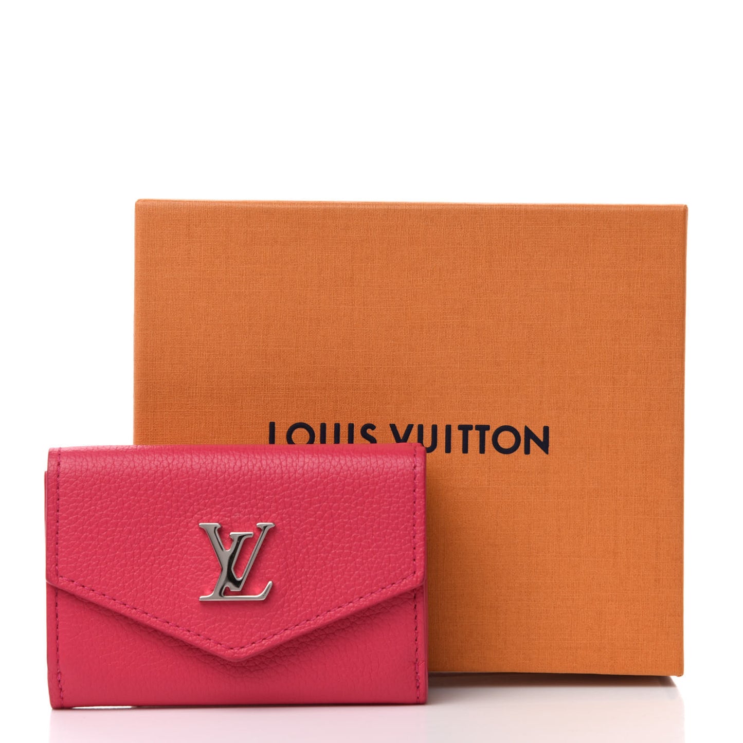 Calfskin Lockmini Wallet Hot Pink