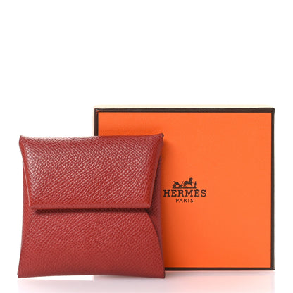 Hermes Epsom Bastia Coin Purse Rouge Venetian 8 of 8