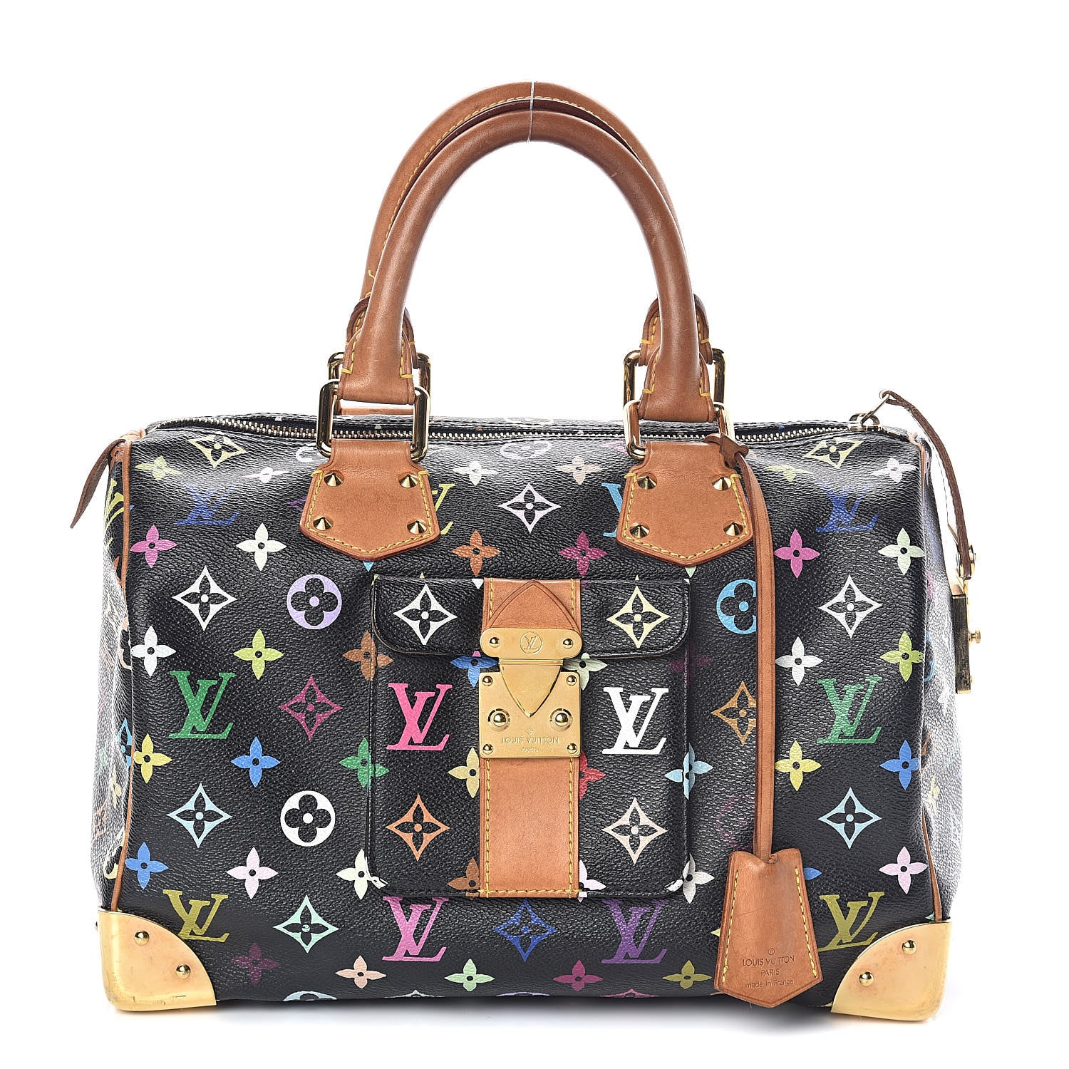Louis Vuitton Monogram Multicolor Speedy 30 Black 1 of 13