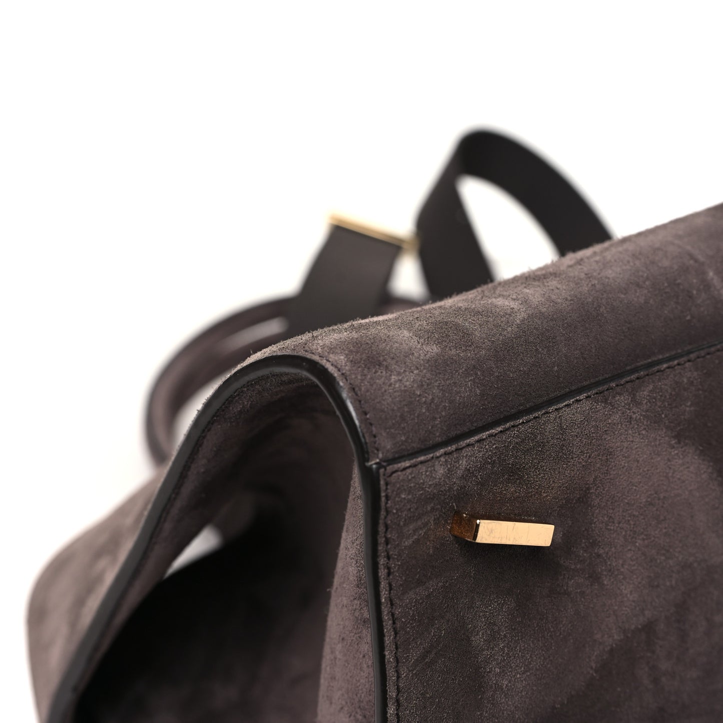 Suede Large Hug Bag Concrete