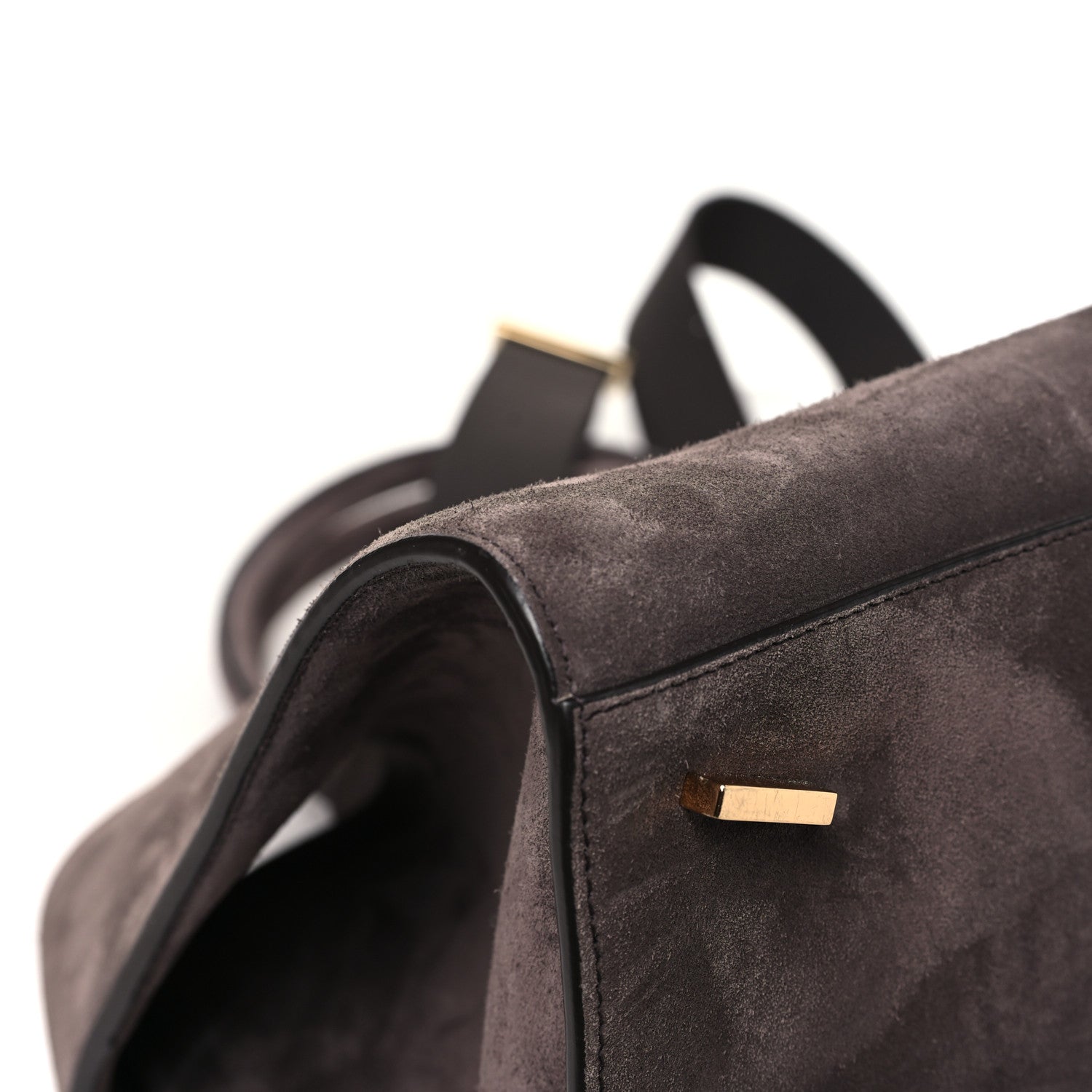 Salvatore Ferragamo Suede Large Hug Bag Concrete 11 of 12