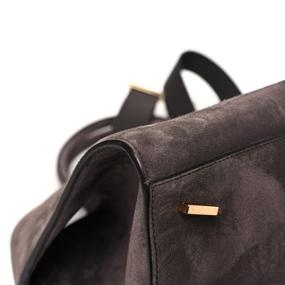 Salvatore Ferragamo Suede Large Hug Bag Concrete 11 of 12