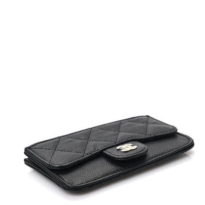 Chanel Caviar Quilted Flap Zip Card Holder Black 4 of 7