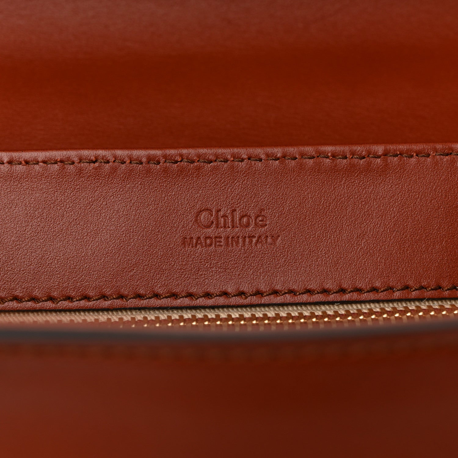 Chloe Calfskin Small C Double Carry Sepia Brown 6 of 12