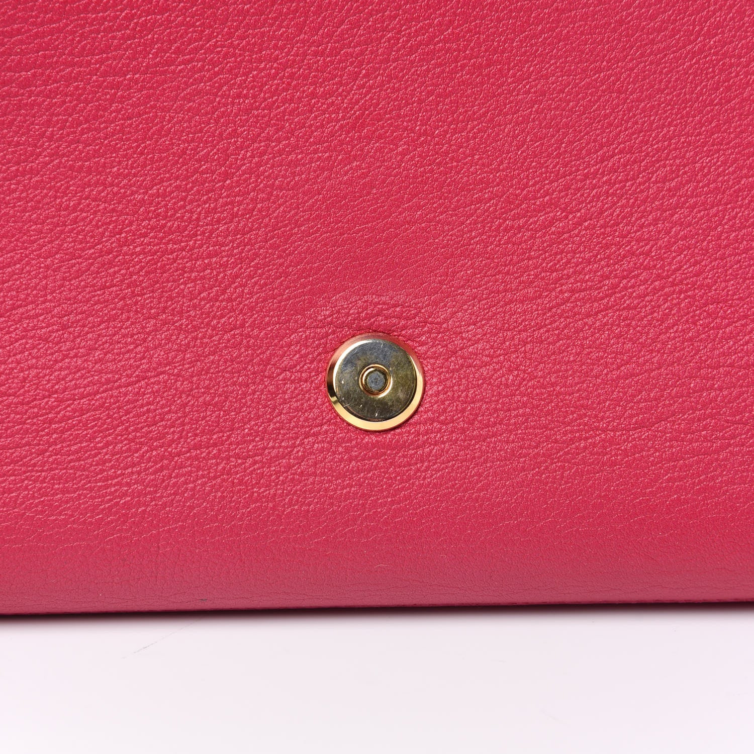 Saint Laurent Calfskin Monogram Large Belle De Jour Clutch Lipstick Fuchsia 11 of 11
