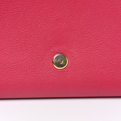 Saint Laurent Calfskin Monogram Large Belle De Jour Clutch Lipstick Fuchsia 11 of 11