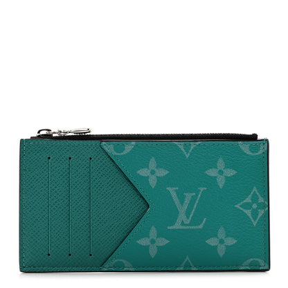Louis Vuitton Taigarama Coin Card Holder Miami Green 1 of 6