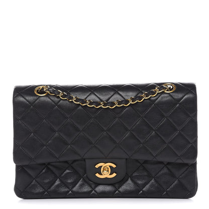 Chanel Lambskin Quilted Medium Double Flap Black 1 of 14