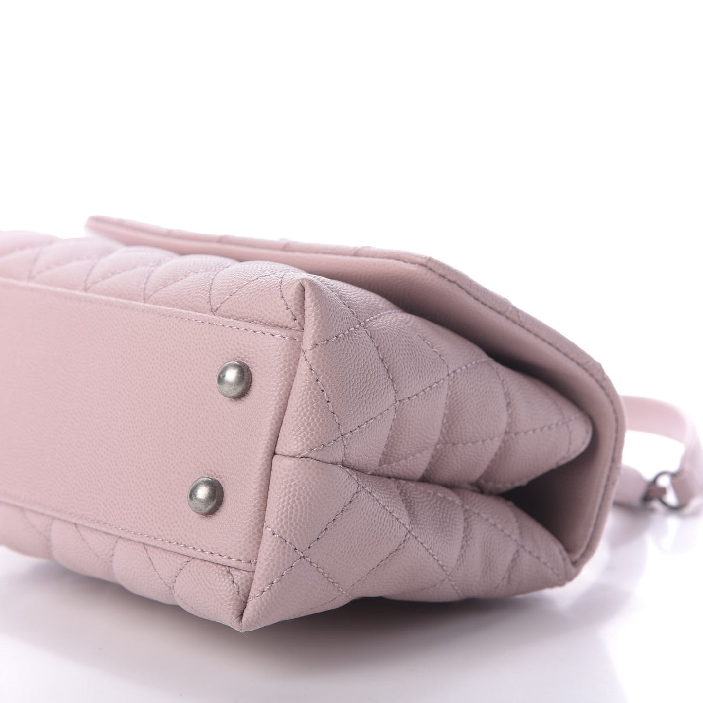 Caviar Quilted Mini Coco Handle Flap Pink