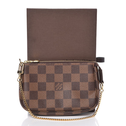Louis Vuitton Damier Ebene Mini Pochette Accessories 10 of 10