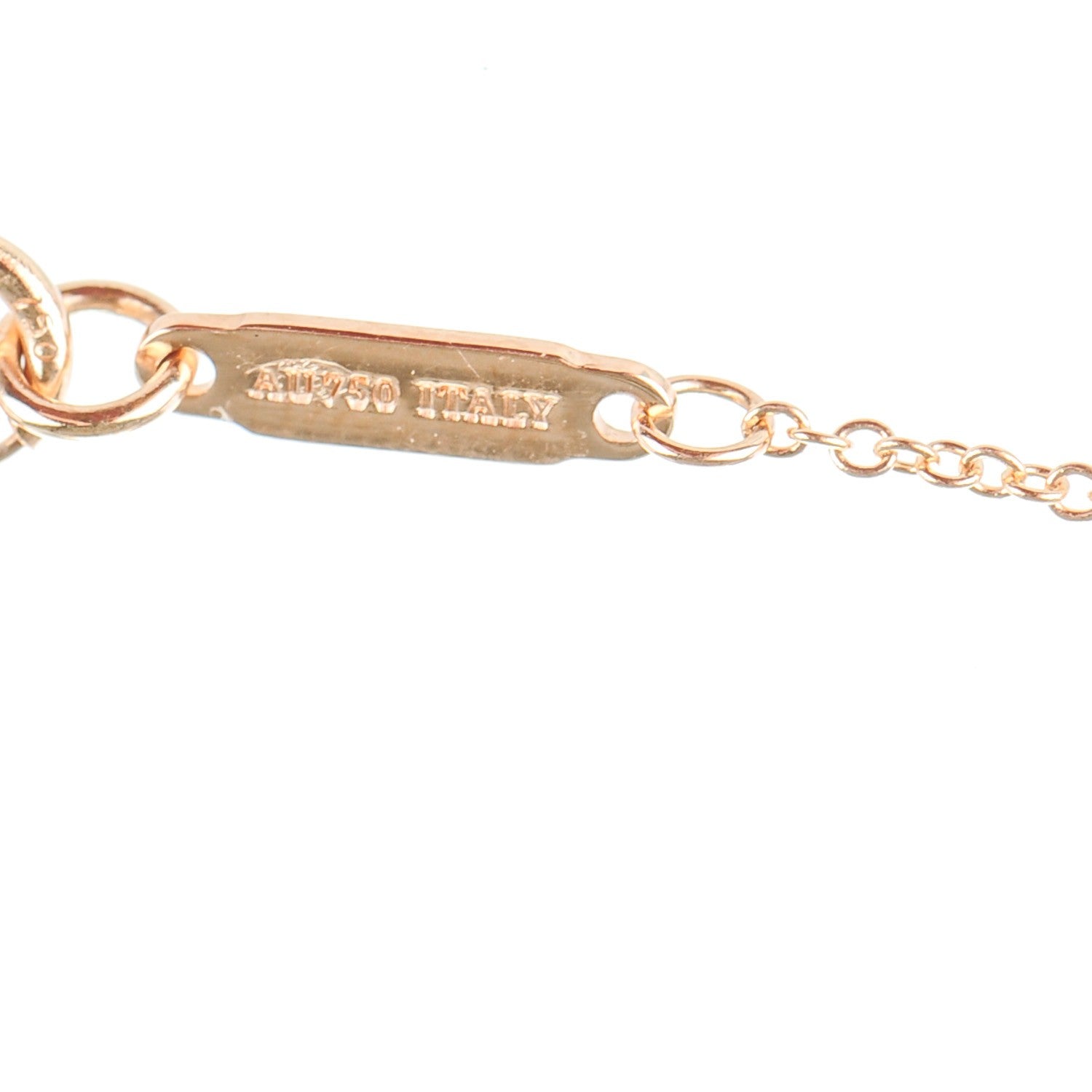 Tiffany 18K Yellow Gold Twist Bow Pendant Necklace 4 of 5