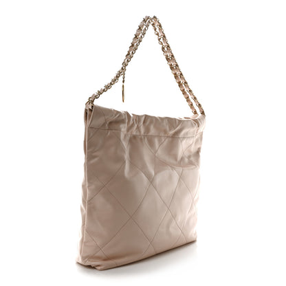 Chanel Calfskin Quilted Small Chanel 22 Light Pink 4 of 12