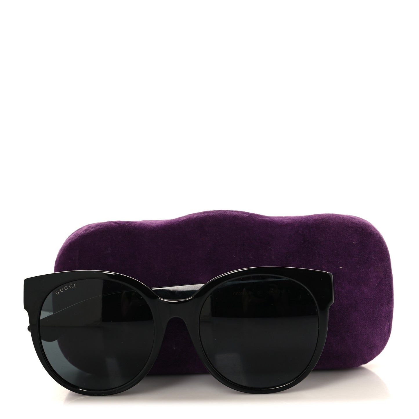 Acetate Round Sunglasses GG0035S Black