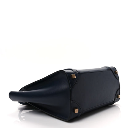 Celine Smooth Calfskin Interstice Micro Luggage Navy Blue 3 of 8