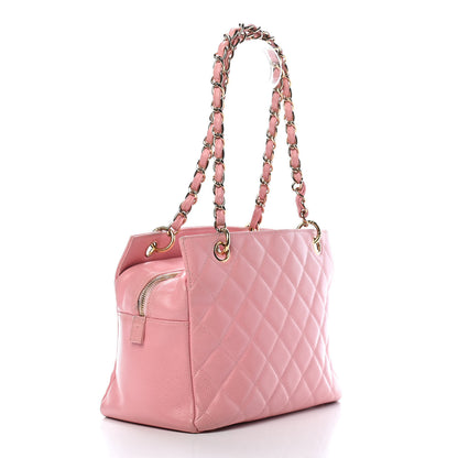 Chanel Caviar Quilted Petit Timeless Shopping Tote PTT Pink 3 of 14