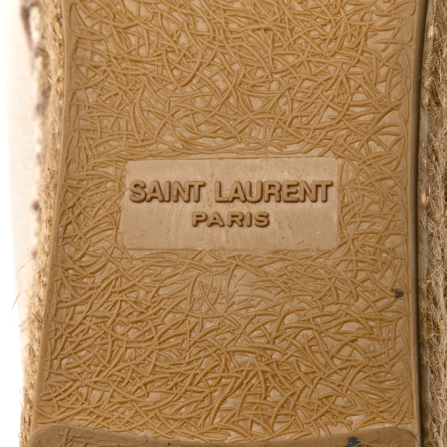 Canvas Nappa Elba Light Logo Embroidered Espadrilles 36 Panna
