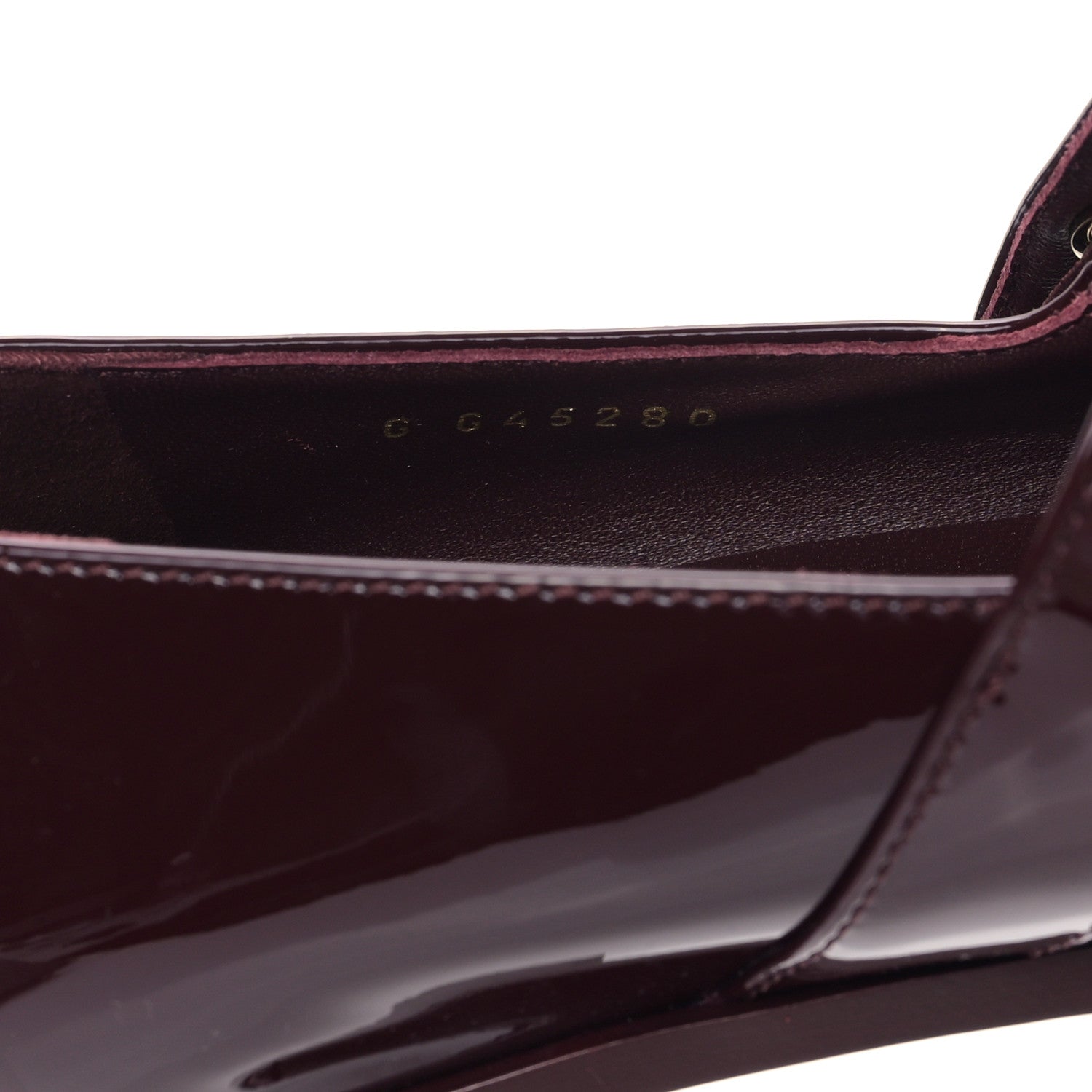 Chanel Patent Calfskin Mary Janes Flats 39 Burgundy 8 of 9