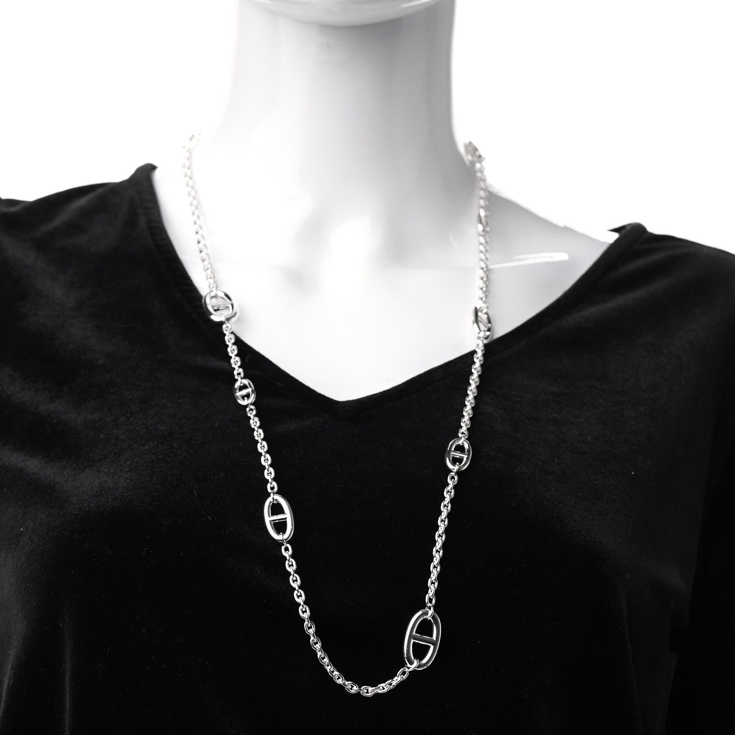 Hermes Sterling Silver Farandole Necklace 80 2 of 5