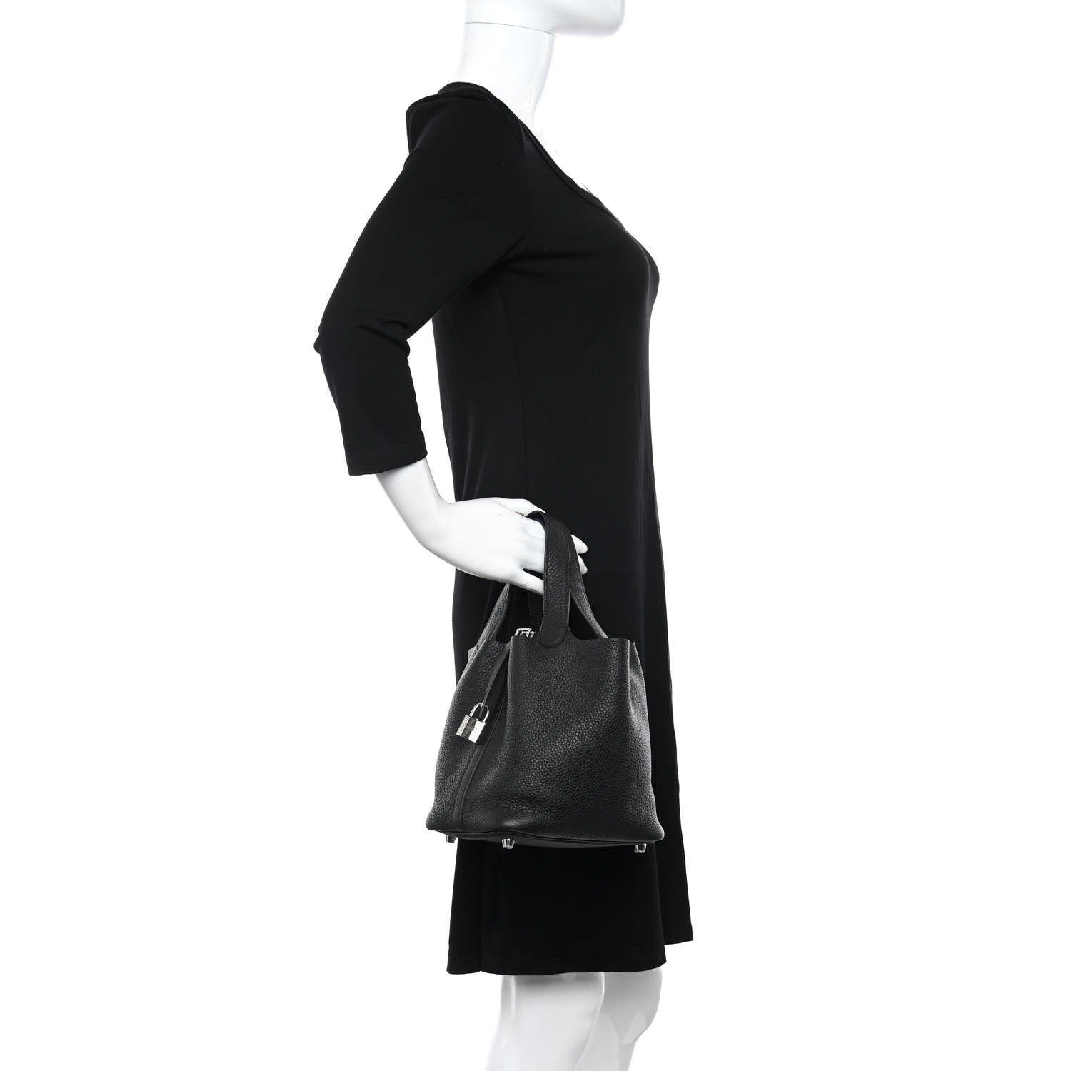 Hermes Taurillon Clemence Picotin Lock 18 PM Black 2 of 10