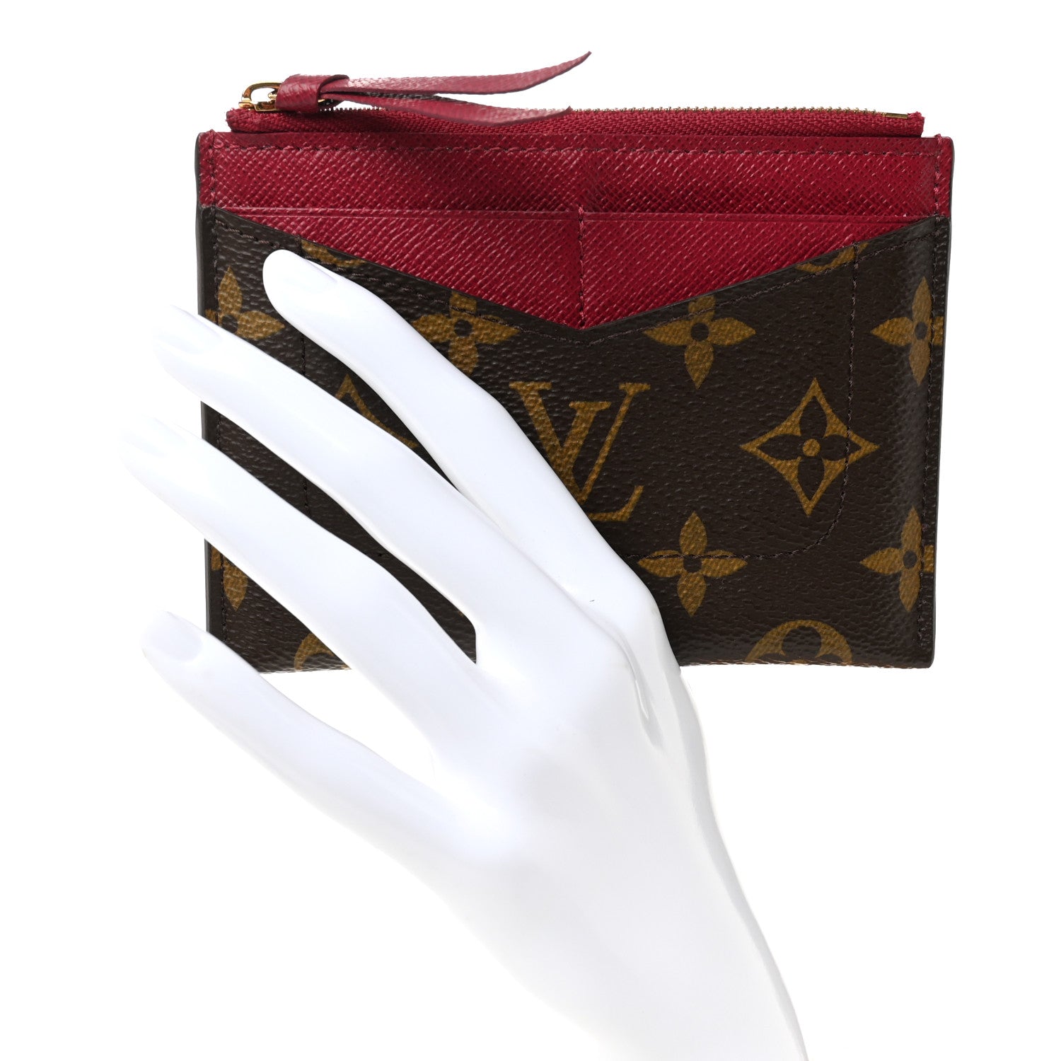 Louis Vuitton Monogram Zipped Card Holder Fuchsia 1829307