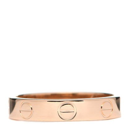 Cartier 18K Pink Gold 3.5mm LOVE Wedding Band Ring 50 5.25 6 of 10
