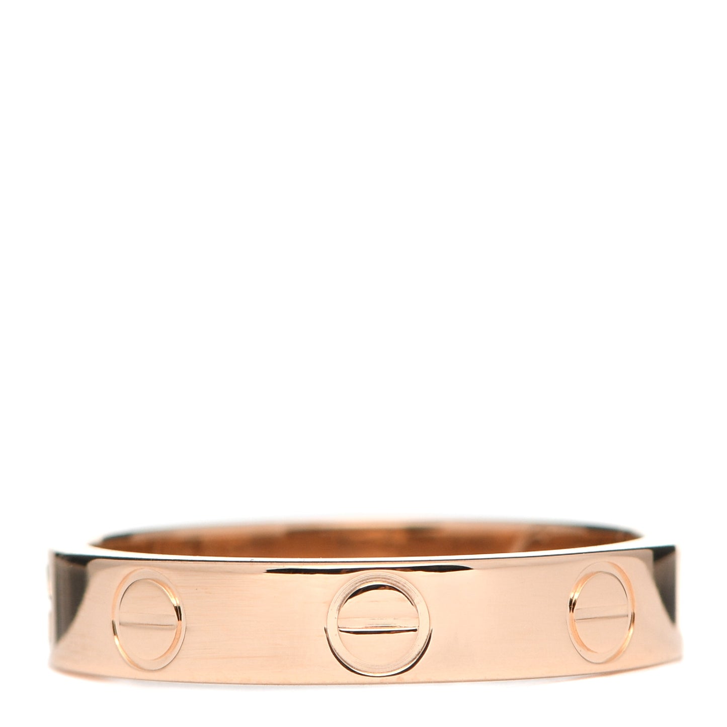 18K Pink Gold 3.5mm LOVE Wedding Band Ring 50 5.25