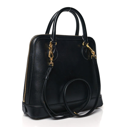 Gucci Boarded Plutone Calfskin Horsebit 1955 Top Handle Bag Black 3 of 12