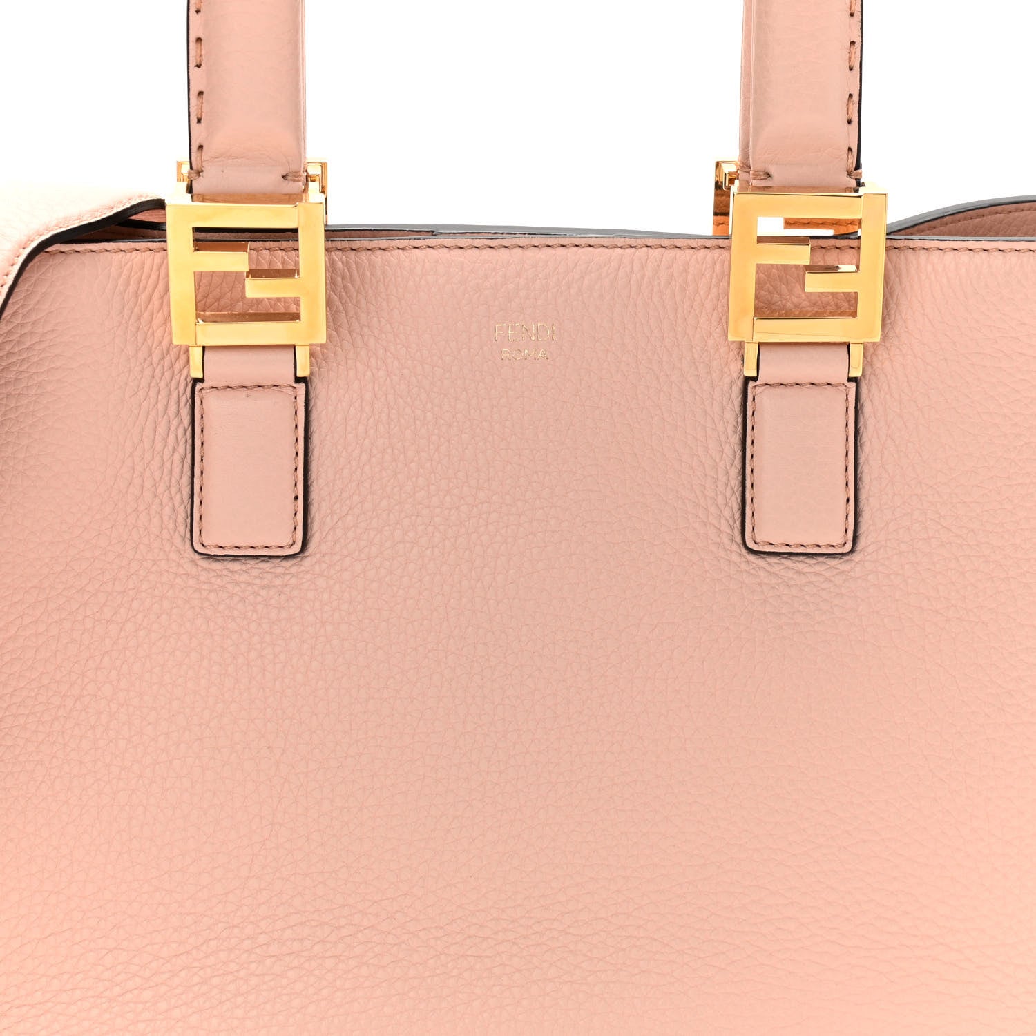 Fendi Cuoio Romano Selleria Small FF Tote Cipria 7 of 9