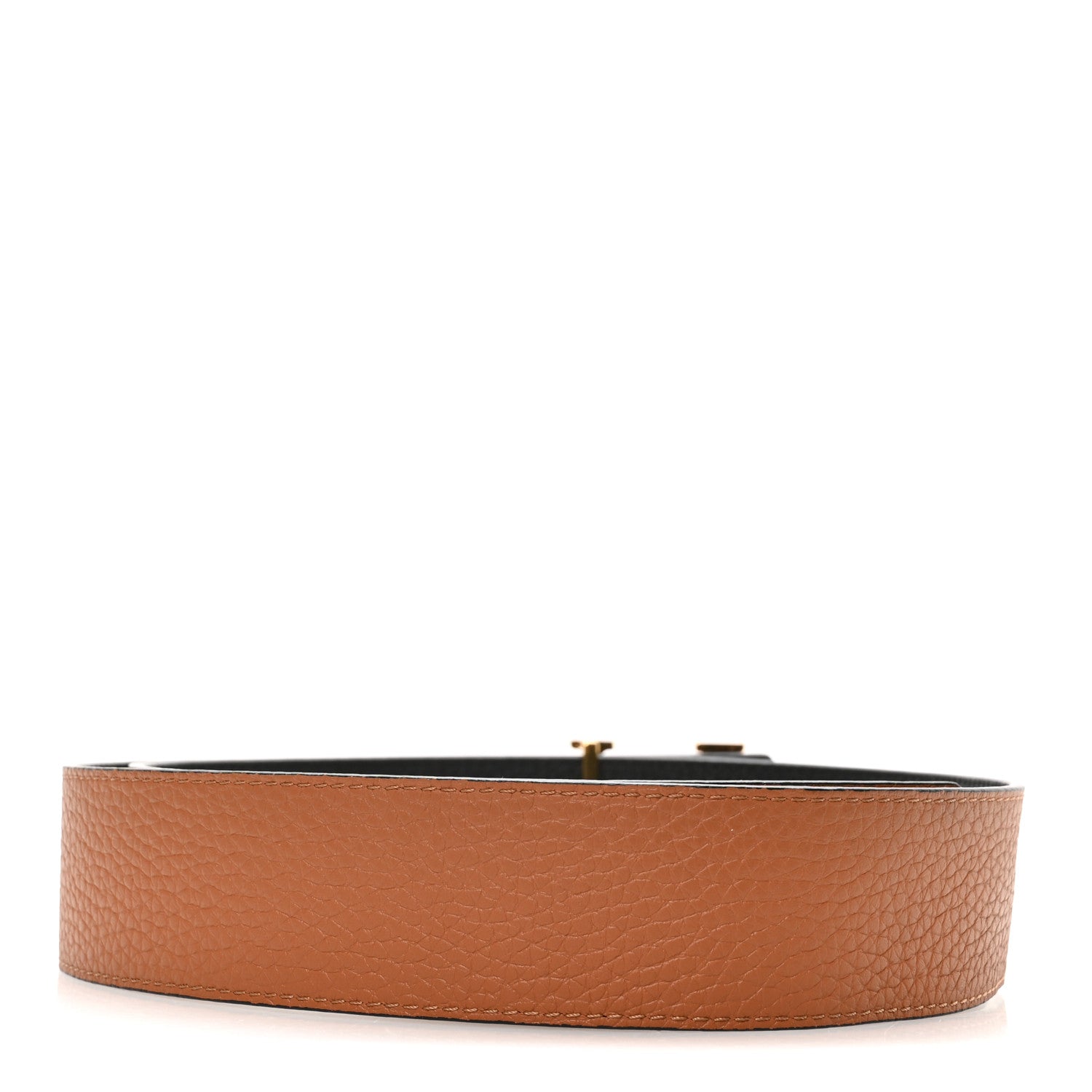 Louis Vuitton Taurillon Calfskin 30mm LV Initiales Reversible Belt 85 34 Black 4 of 8