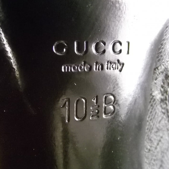 Gucci Monogram Patent Tall Boots 10.5 Black 6 of 6