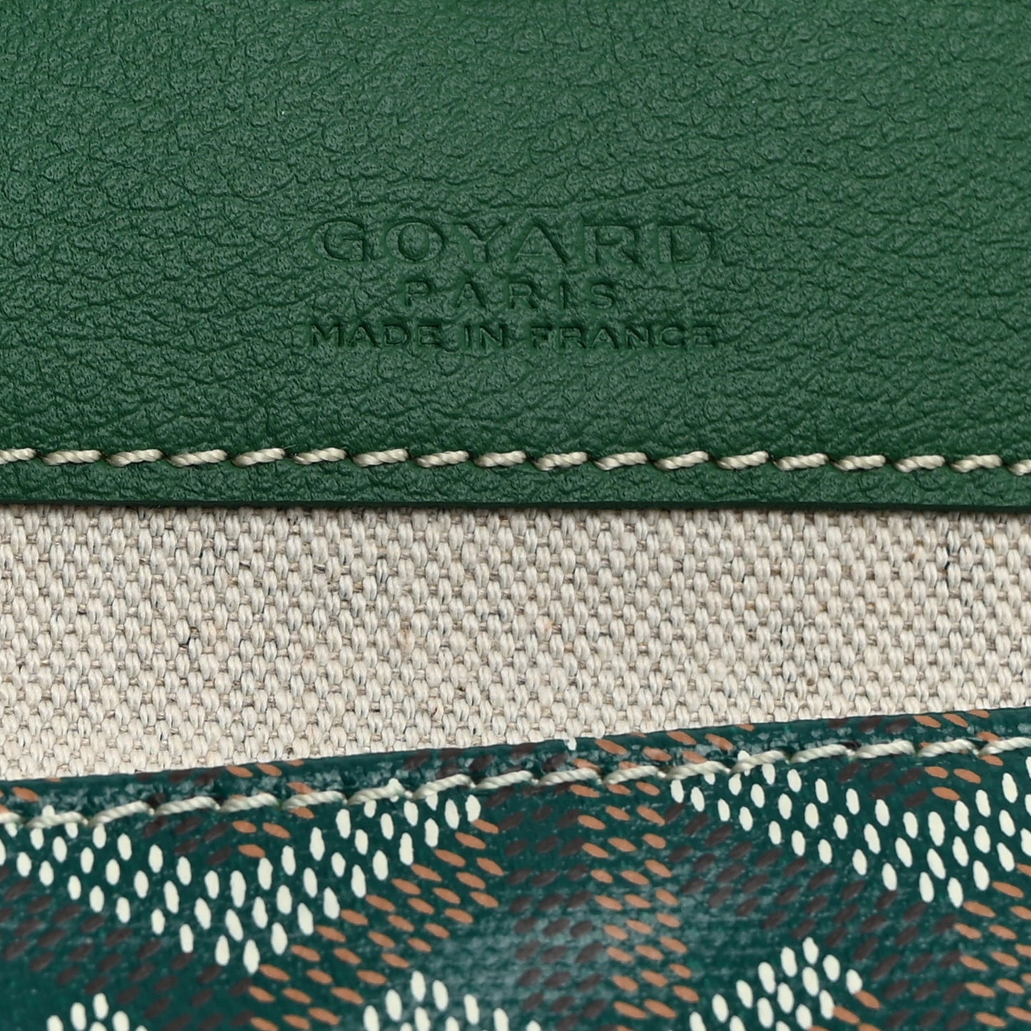 Goyardine Pouch Green
