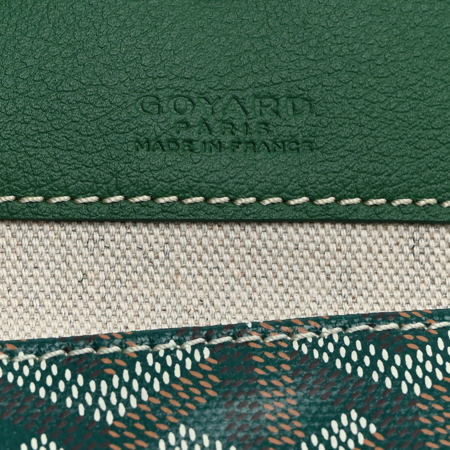 Goyard Goyardine Pouch Green 6 of 6