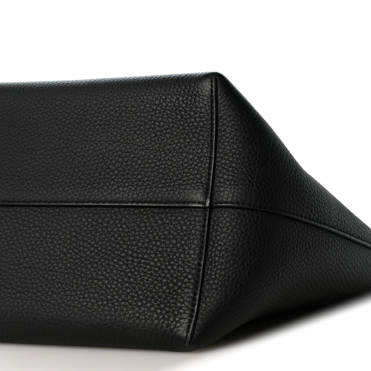 Grained Calfskin Medium N/S Park Tote Black