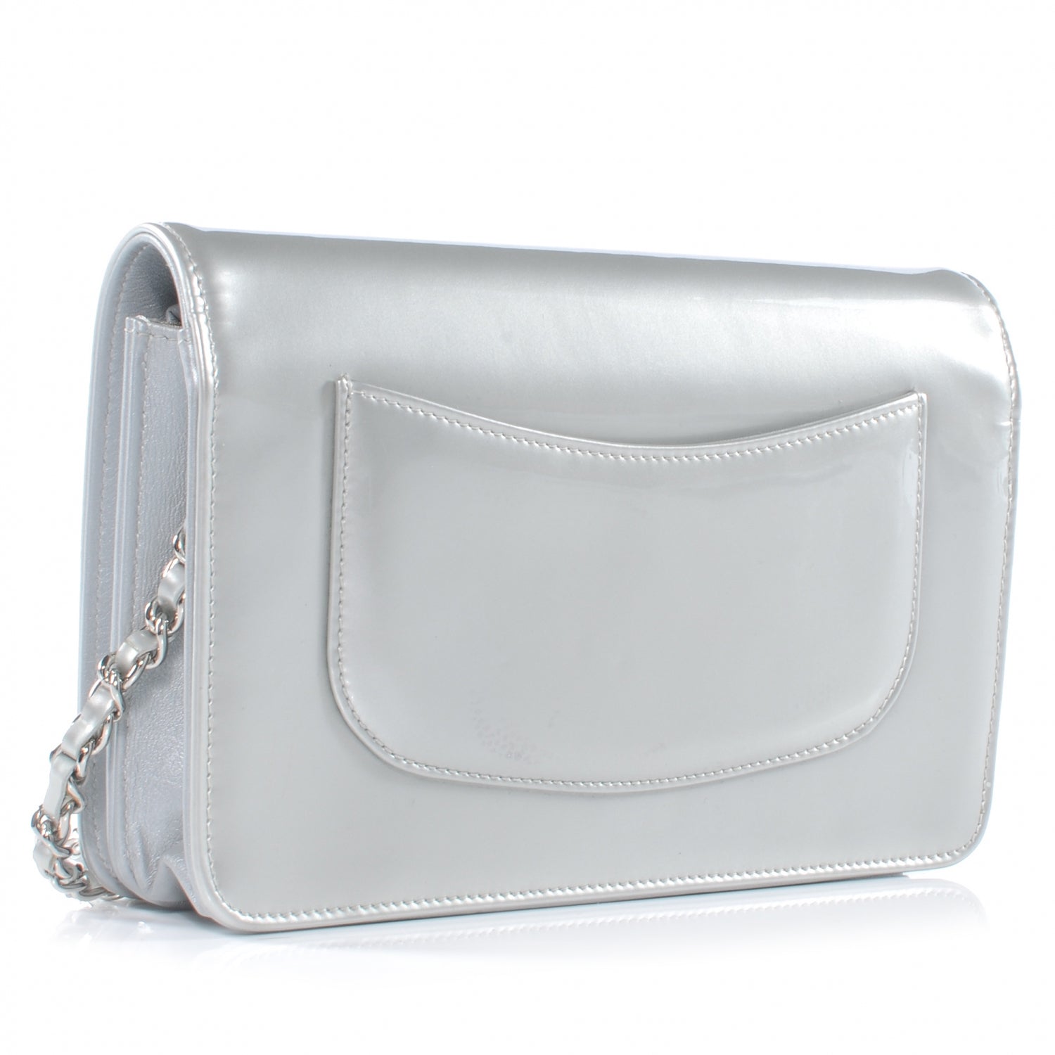 Chanel Patent Strass Wallet On Chain WOC 3 of 8