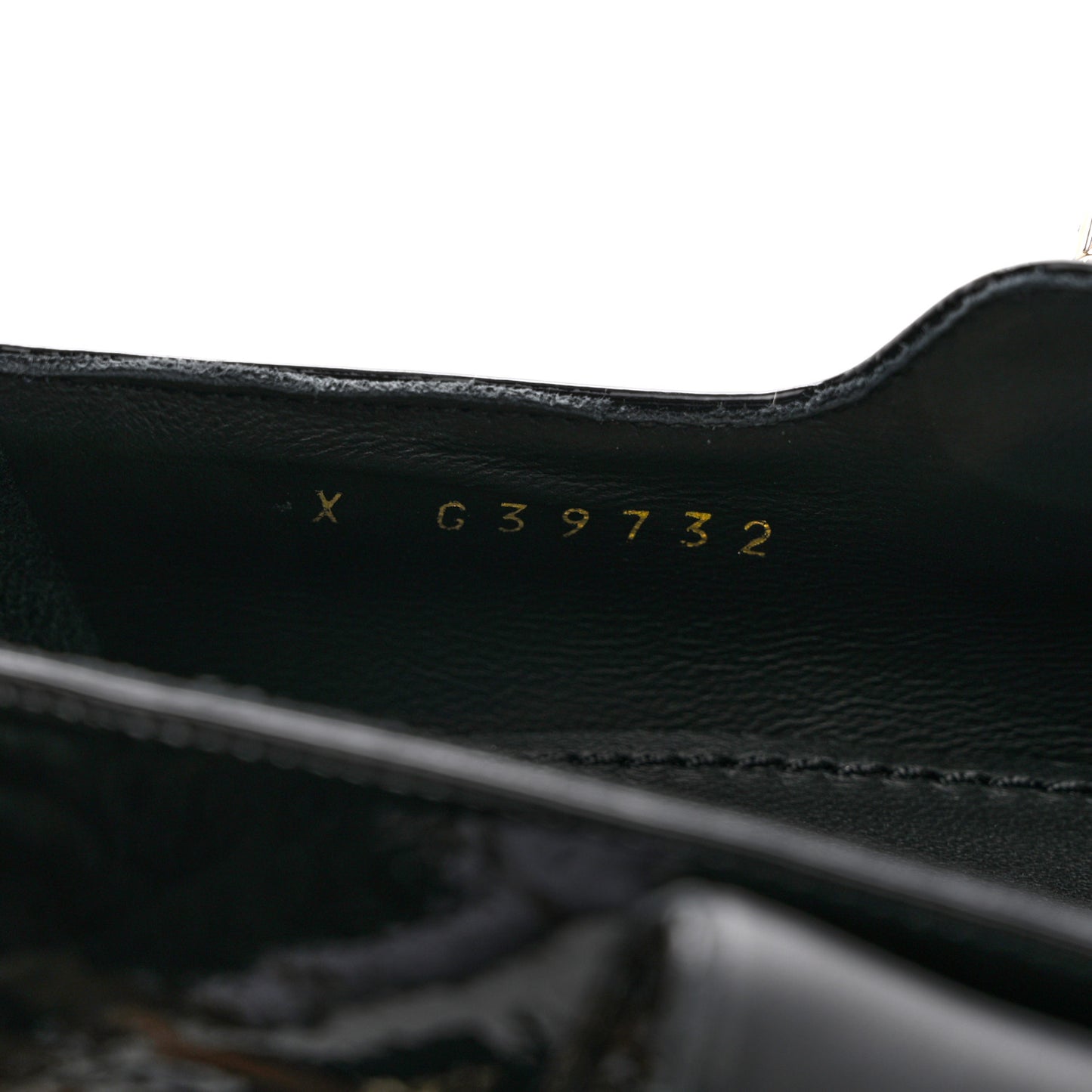 Patent Goatskin Cap Toe Mary Janes 38.5 Black