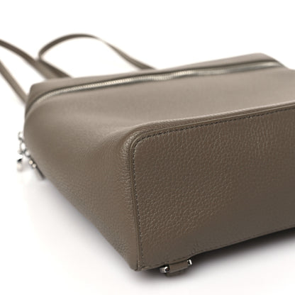 Loro Piana Grained Calfskin Extra Pocket L23.5 Backpack Warm Mastic 8 of 9