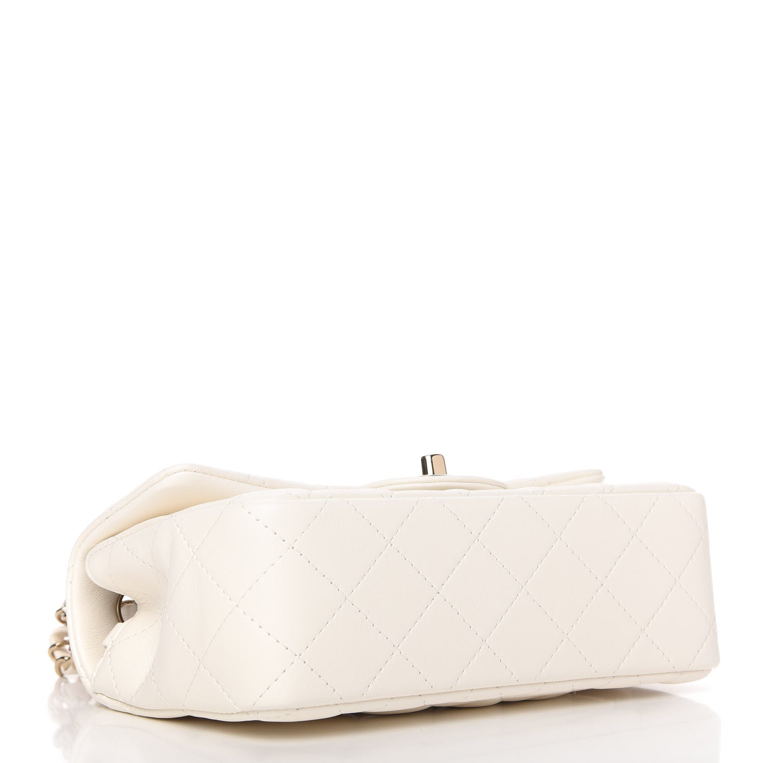 Chanel Lambskin Quilted Mini Rectangular Flap White 4 of 11