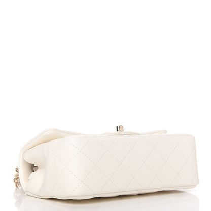 Chanel Lambskin Quilted Mini Rectangular Flap White 4 of 11