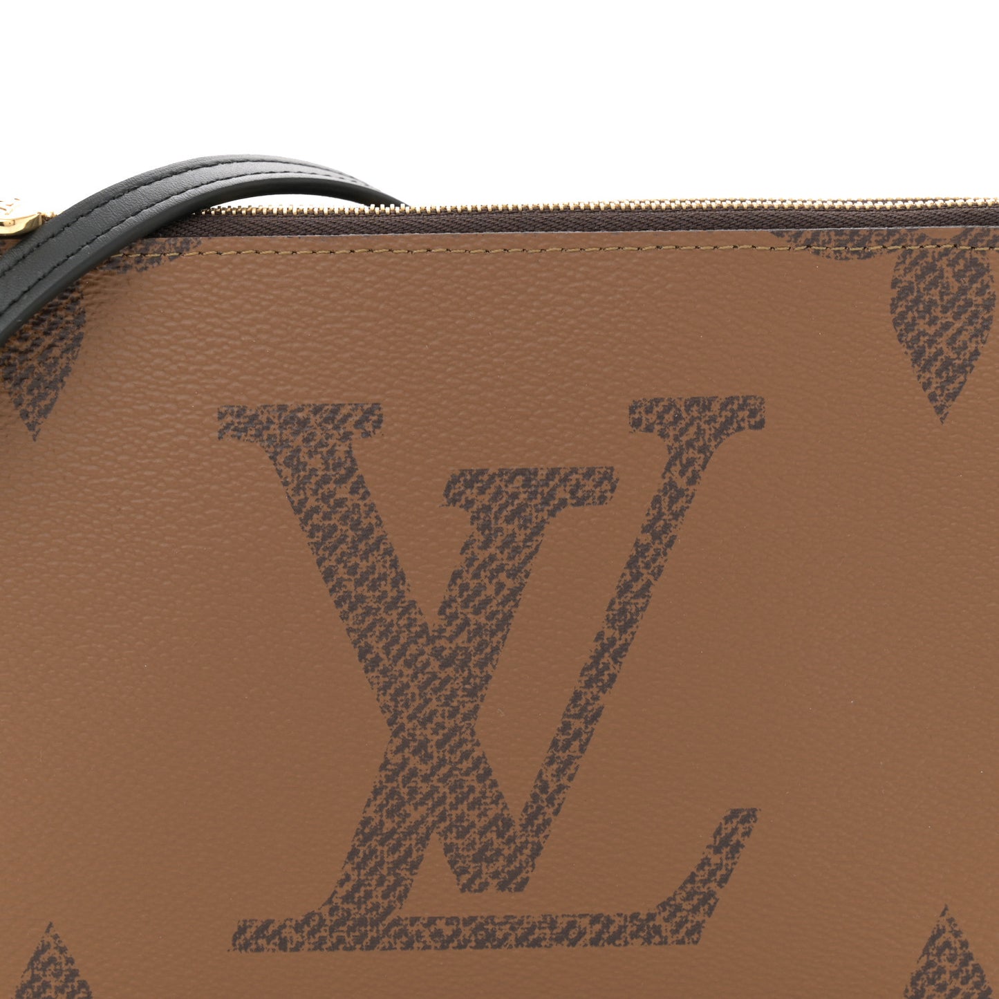 Reverse Monogram Giant Double Zip Pochette