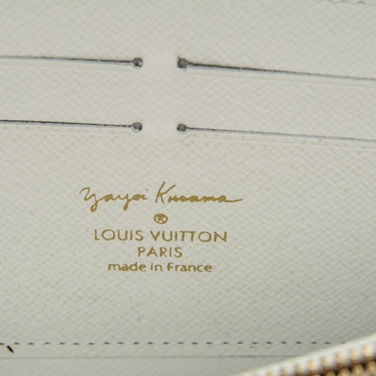 Louis Vuitton Monogram Kusama Pumpkin Dots Zippy Wallet White 6 of 7