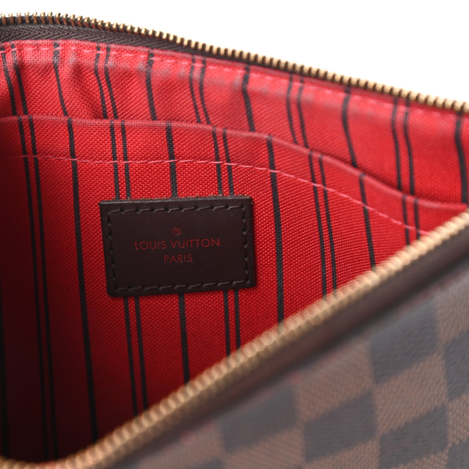 Louis Vuitton Damier Ebene Neverfull MM GM Pochette 8 of 12