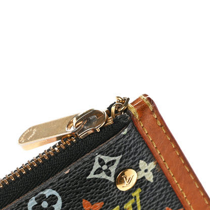 Louis Vuitton Monogram Multicolor Key Pouch Black 9 of 10