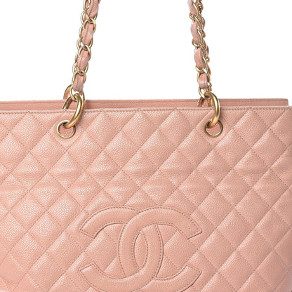 Chanel Caviar Quilted Grand Timeless Tote GTT Pink 27 of 27