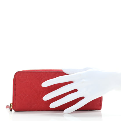 Louis Vuitton Empreinte Clemence Wallet Cherry 2 of 8