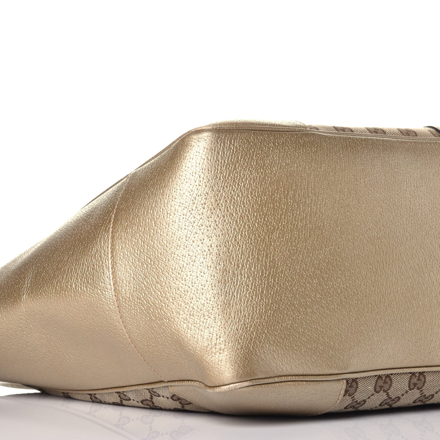 Monogram Medium Bree Zippered Tote Beige Golden Beige