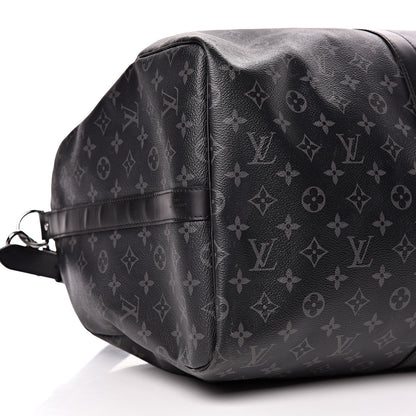 Louis Vuitton Monogram Eclipse Keepall Bandouliere 55 8 of 9