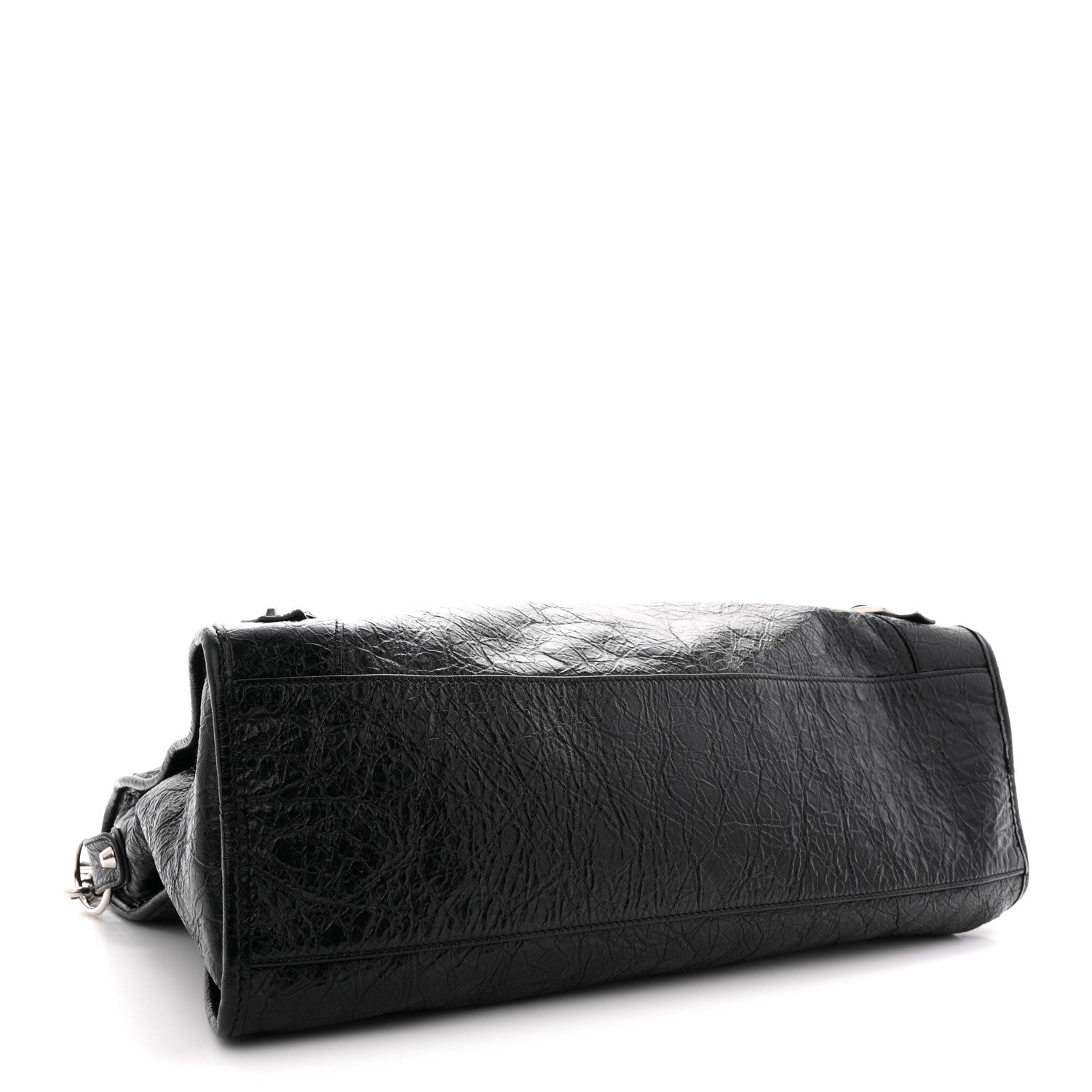 Balenciaga Agneau Arena Silver Hardware Medium Le City Black 4 of 11