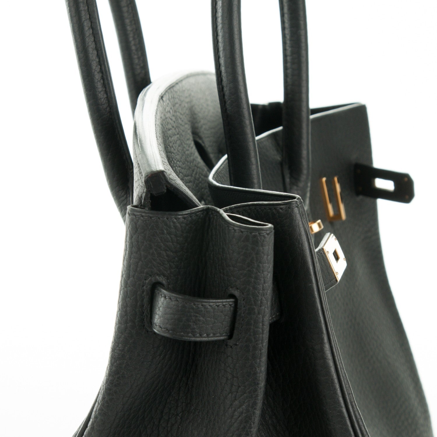 Hermes Taurillon Clemence Birkin 35 Black 11 of 24