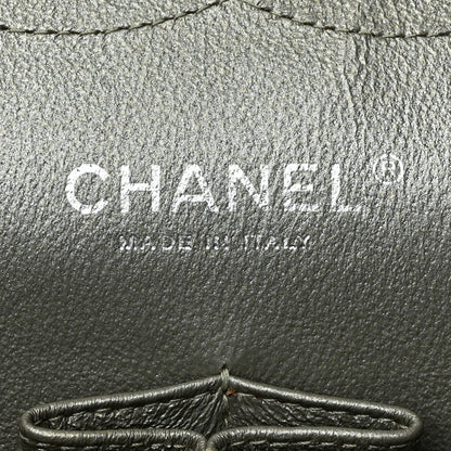 Chanel Metallic Lambskin Quilted Jumbo Double Flap Green 6 of 14