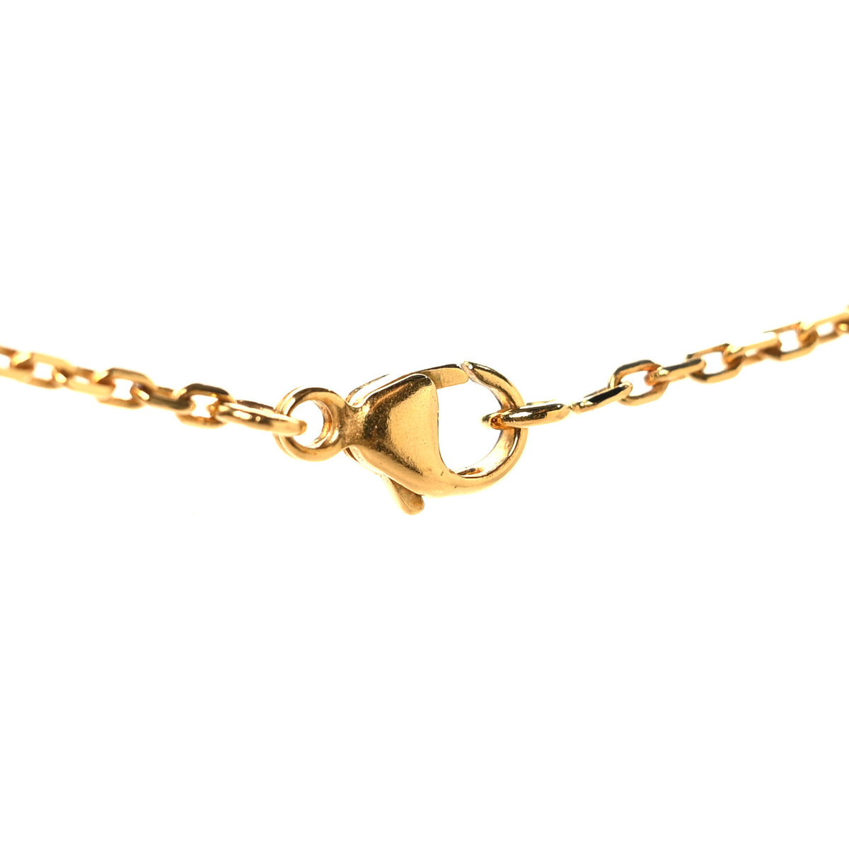 Hermes Lacquered Gold Mini Pop H Pendant Necklace White 4 of 5